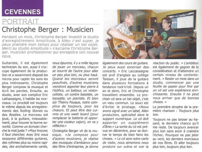 Article du journal