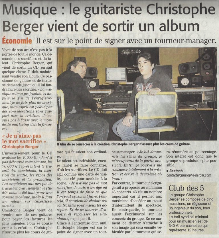 Article du journal